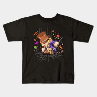 Willy Wonka Inspired Three Point Landing Video Game Cartoon Kids T-Shirt